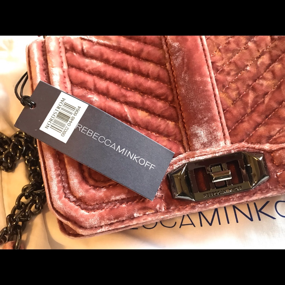Rebecca Minkoff Small Love Cross Body Velvet Bag